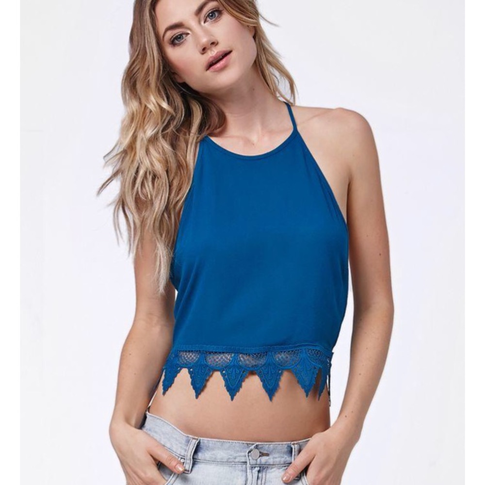 LA Hearts Crotchet Tank Top